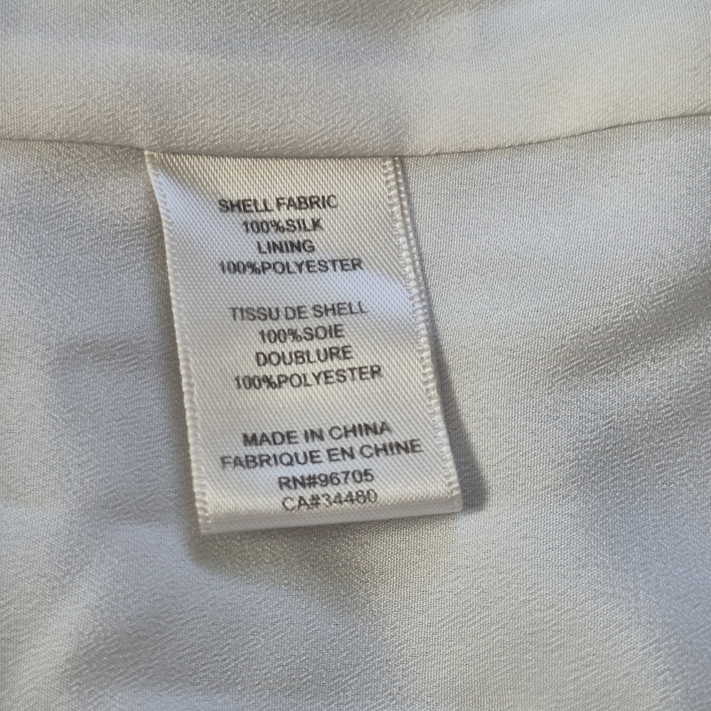 Rebecca Taylor "Haze" 100% Silk Tie-Dye Roll-Tab Sleeve Dress, Size 6 - Picture 6 of 13